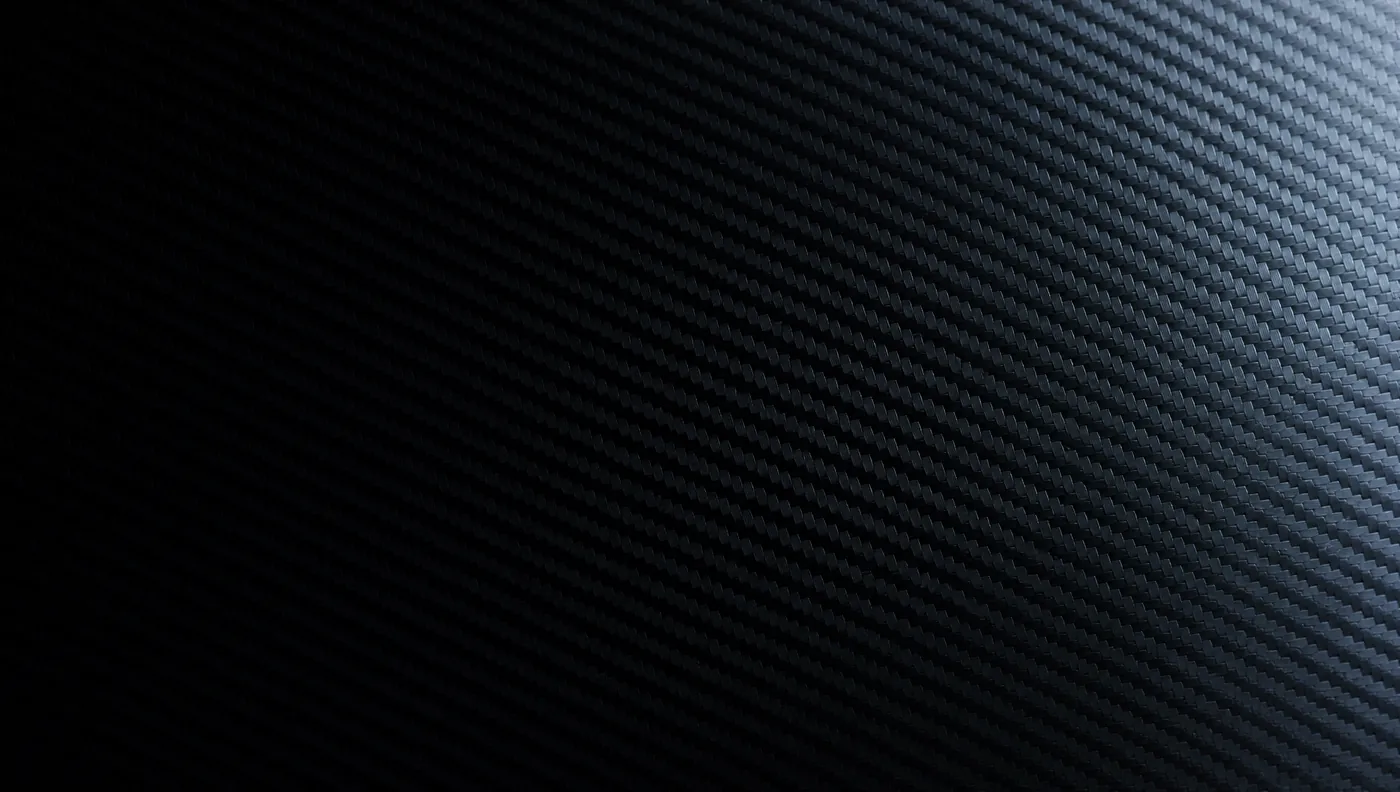 Carbon fiber weave under a coating